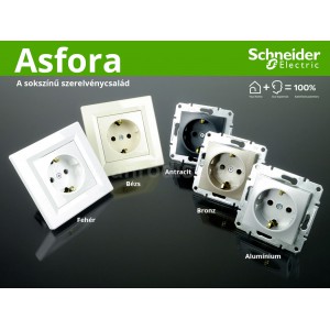 РОЗЕТКИ И ВЫКЛЮЧАТЕЛИ SCHNEIDER ELECTRIC серии ASFORA (SALE-15%. БЕСПЛАТНАЯ ДОСТАВКА)